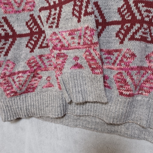 American Eagle Outfitters Women’s Cotton Southwest Knit Boho Hoodie Size Medium - Picture 4 of 10